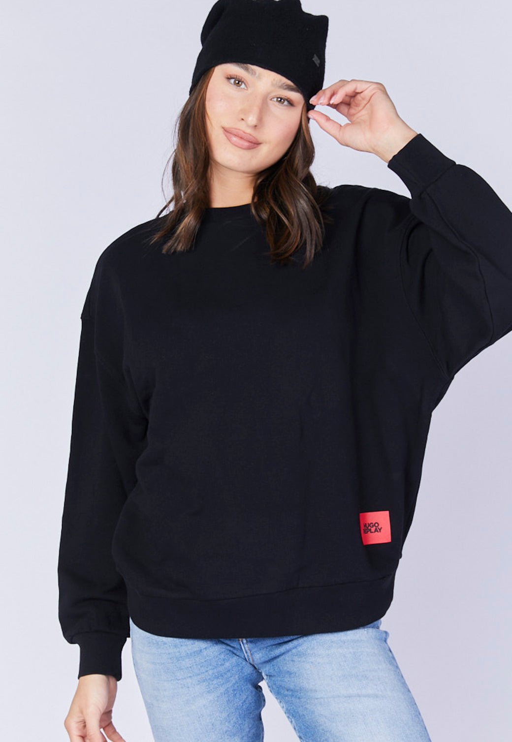 סווטשירט עם לוגו נשים מקולקציית REPLAY X HUGO - Replay