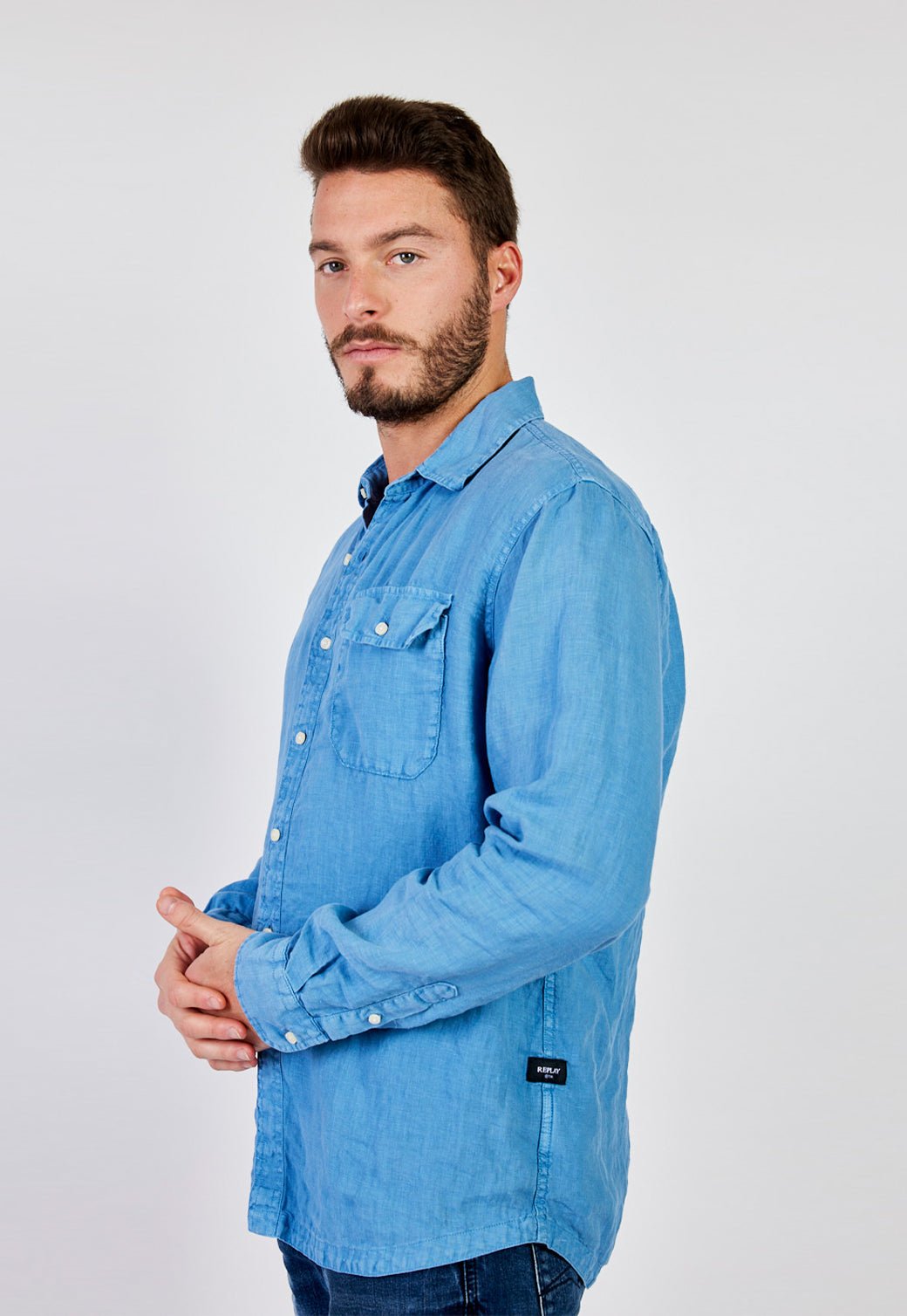 חולצה מכופתרת Fclass גברים - REPLAY