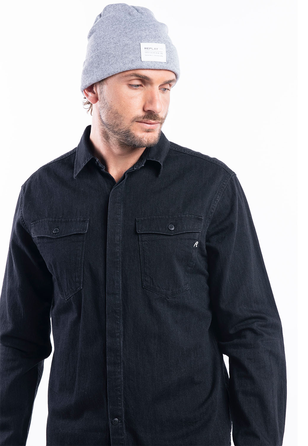 חולצה מכופתרת גברים - Replay