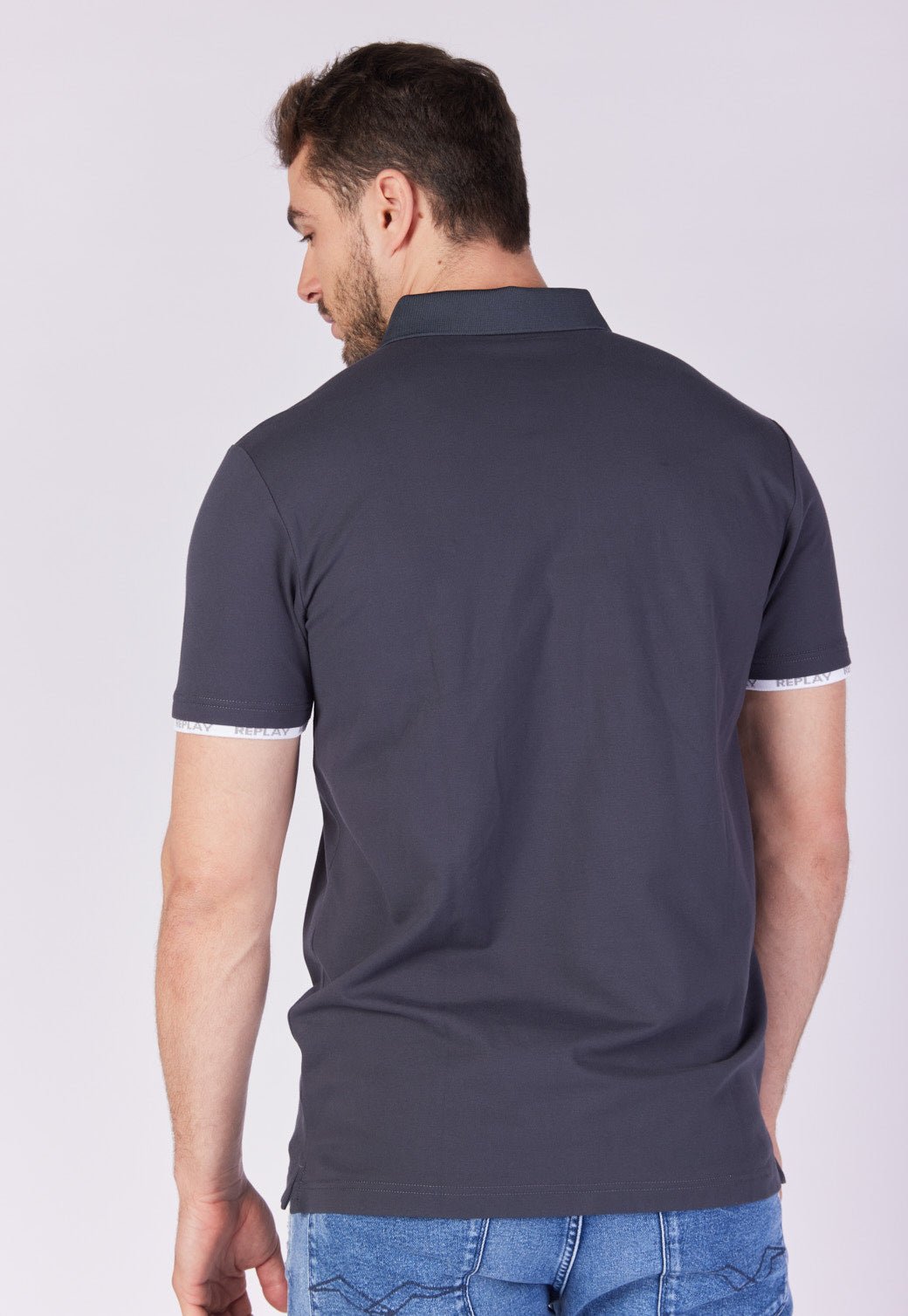 חולצת פולו פיקה קצרה גברים - Replay