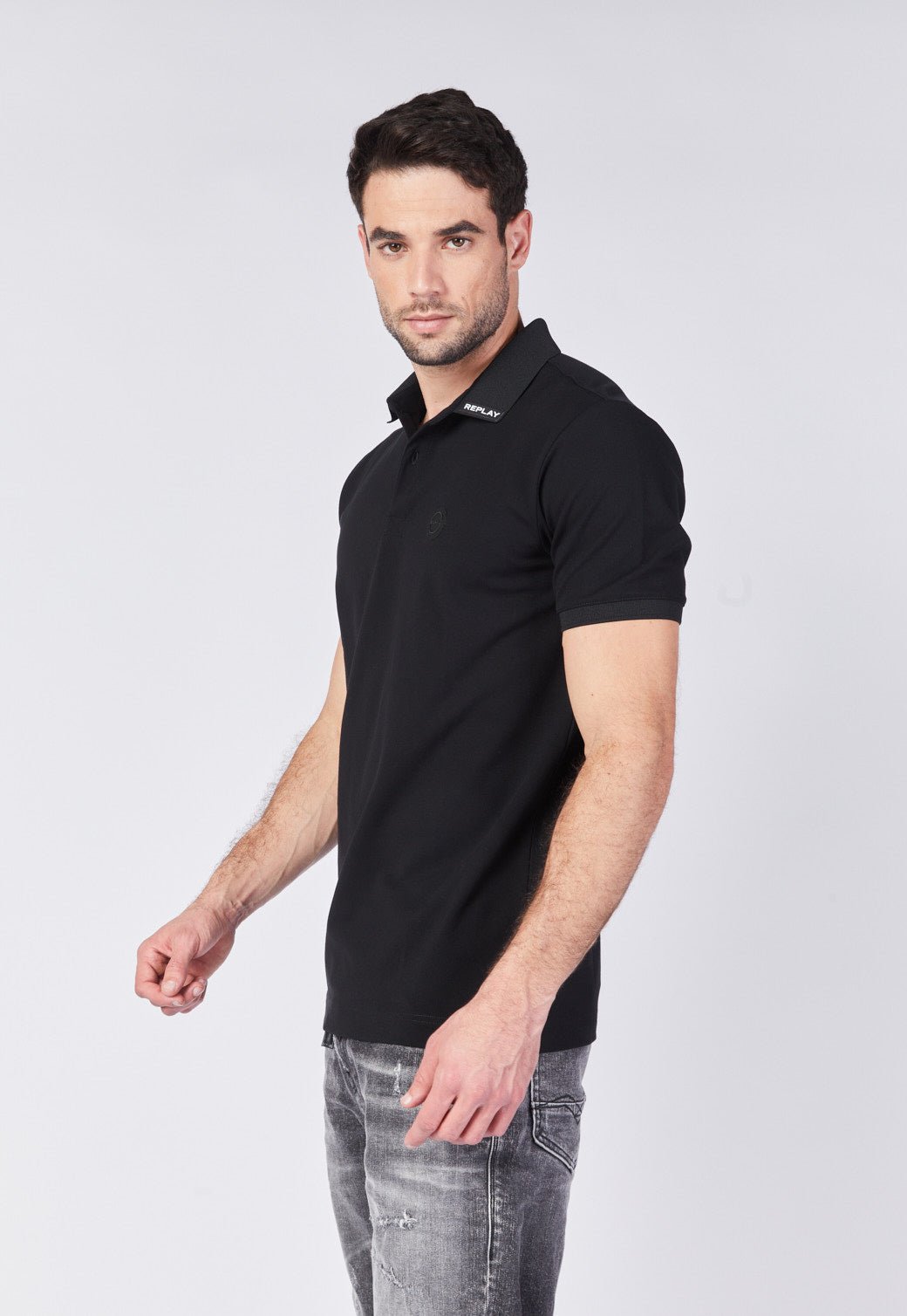 חולצת פולו פיקה קצרה גברים - Replay