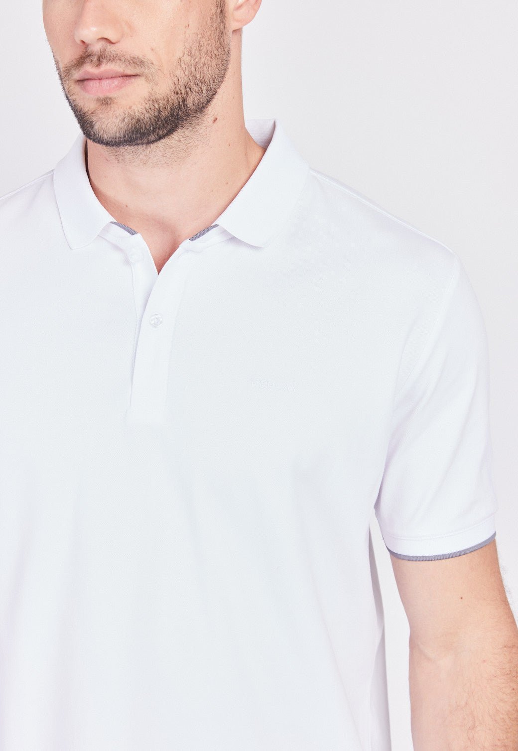 חולצת פולו פיקה קצרה גברים - Replay