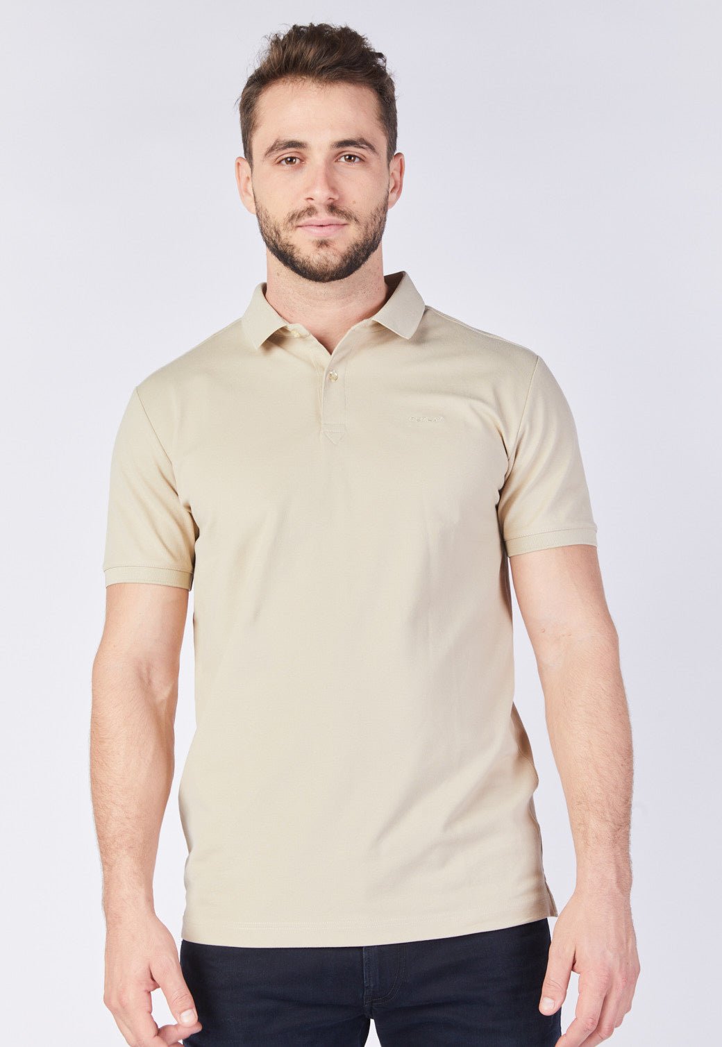 חולצת פולו פיקה קצרה גברים - Replay