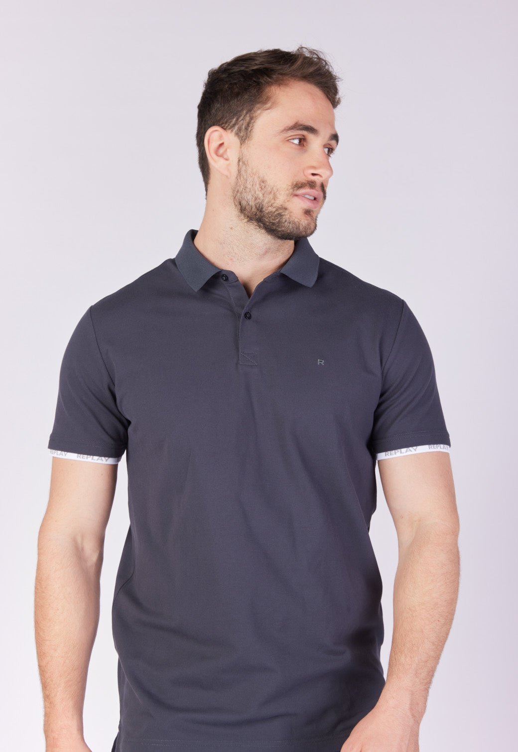 חולצת פולו פיקה קצרה גברים - Replay