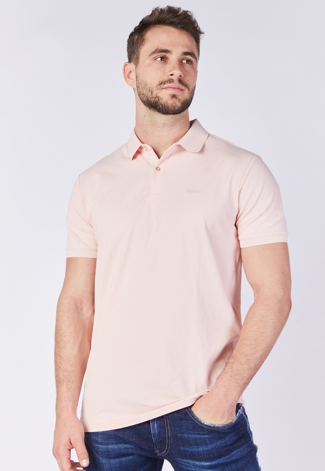 חולצת פולו פיקה קצרה גברים - Replay