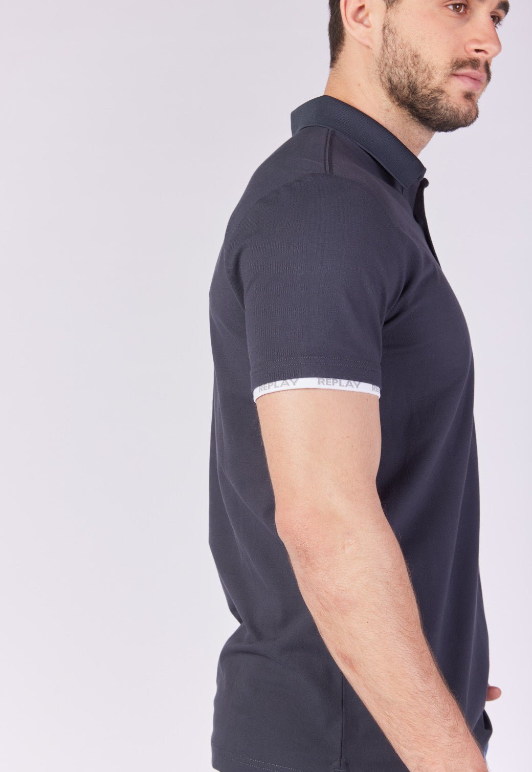 חולצת פולו פיקה קצרה גברים - Replay