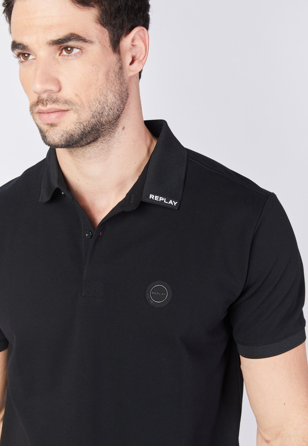 חולצת פולו פיקה קצרה גברים - Replay