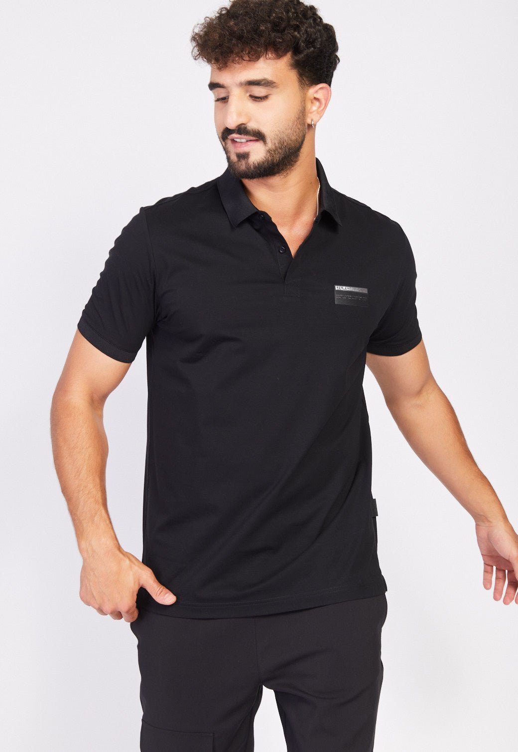 חולצת פולו קצרה מרצרייז גברים - Replay