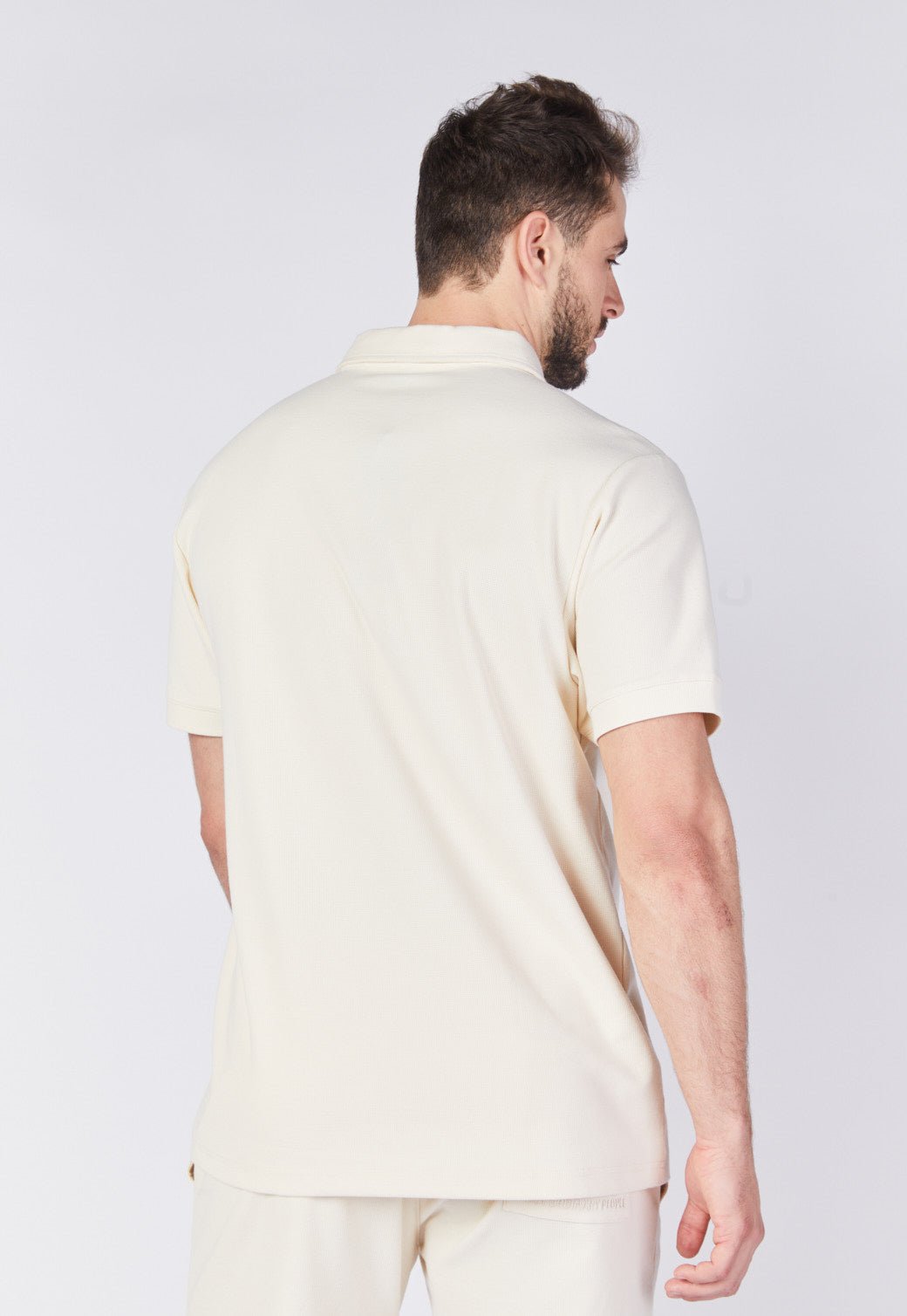 חולצת פולו קצרה וופל גברים - Replay