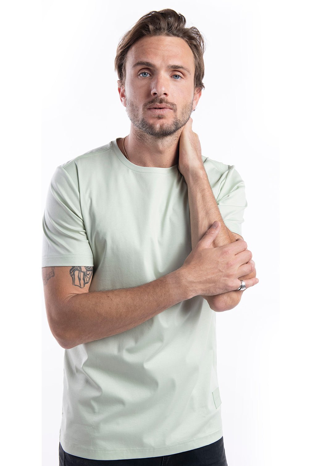 חולצת טי פימה | גברים BEIGE / L