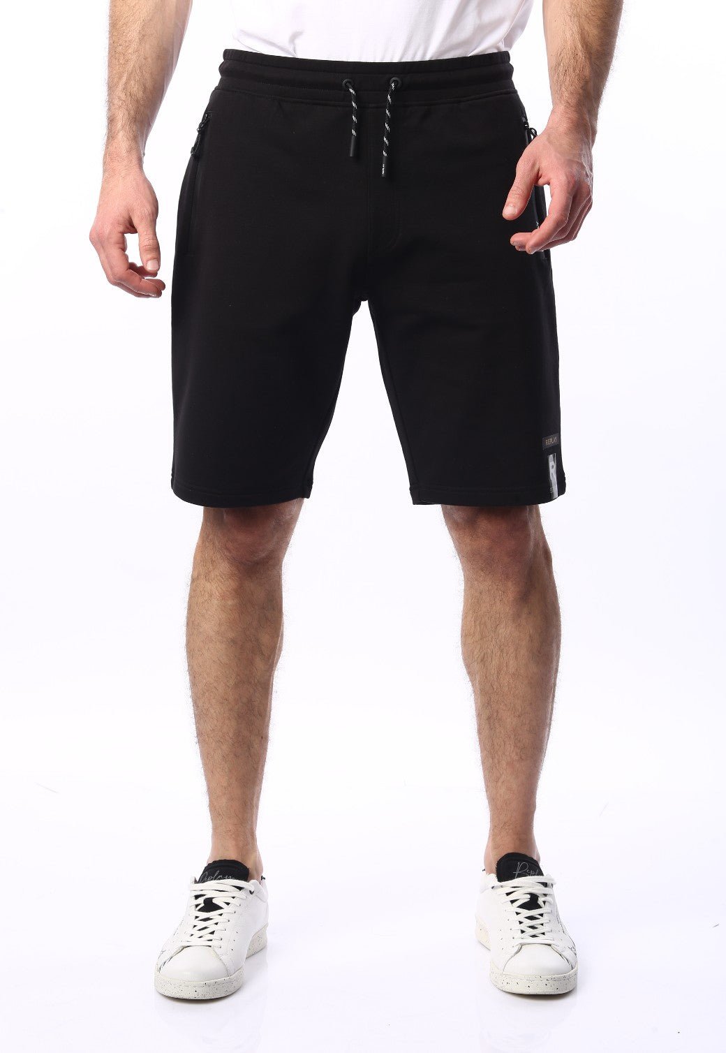 מכנסי פרנץ' טרי לוגו | גברים BLACK / L