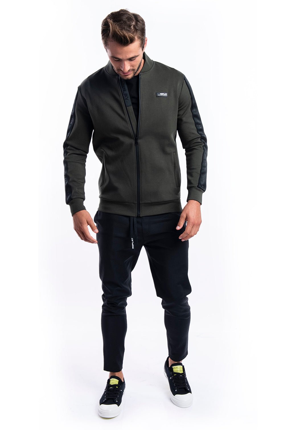 ז׳קט בומבר מרוכסן | גברים BLACK / L