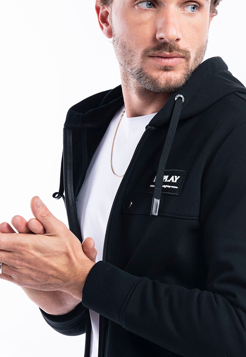 סווטשירט קפוצ׳ון | גברים WHITE / L