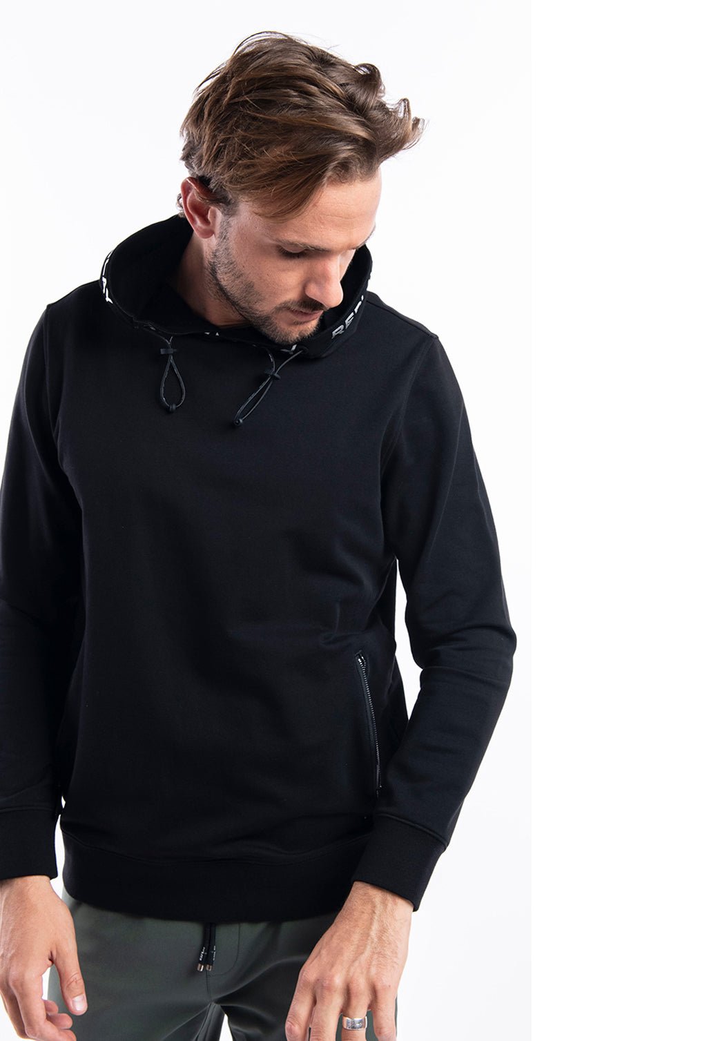 סווטשירט לוגו גב | גברים BLACK / L