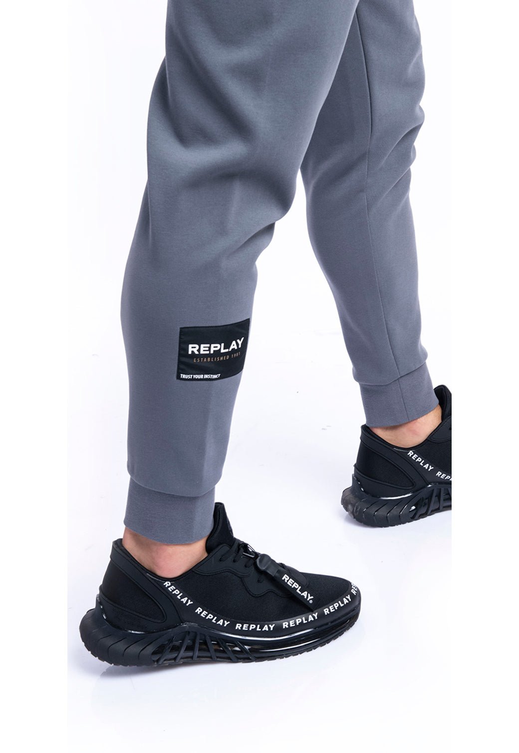 מכנסי טרנינג סלים פיט | גברים GREY / L