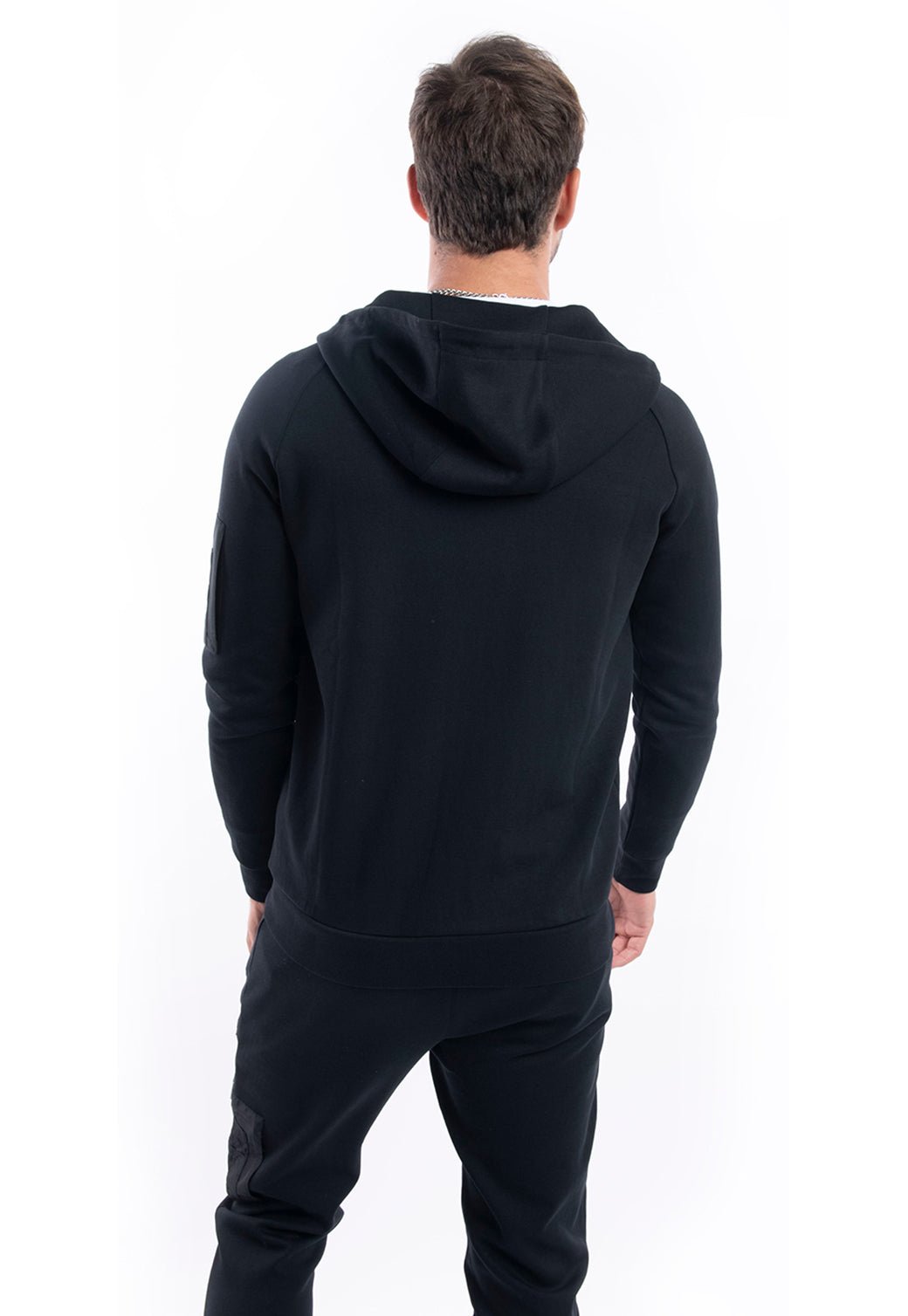 סווטשירט קפוצ׳ון | גברים BLACK / L