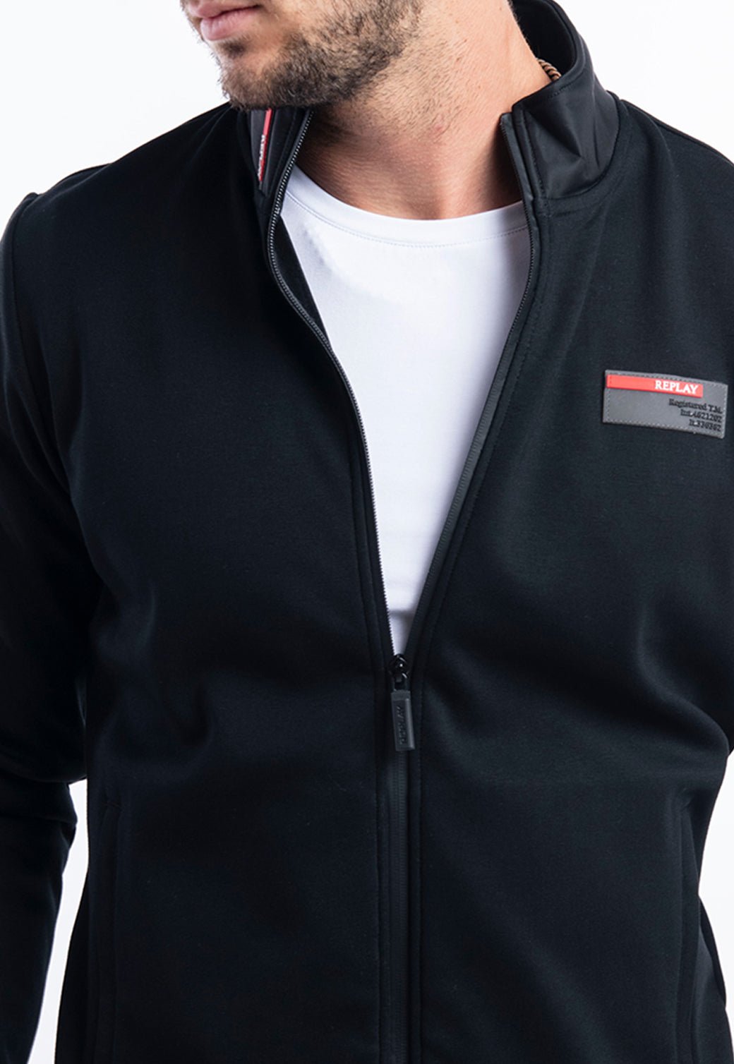 ז׳קט מרוכסן | גברים BLACK / L
