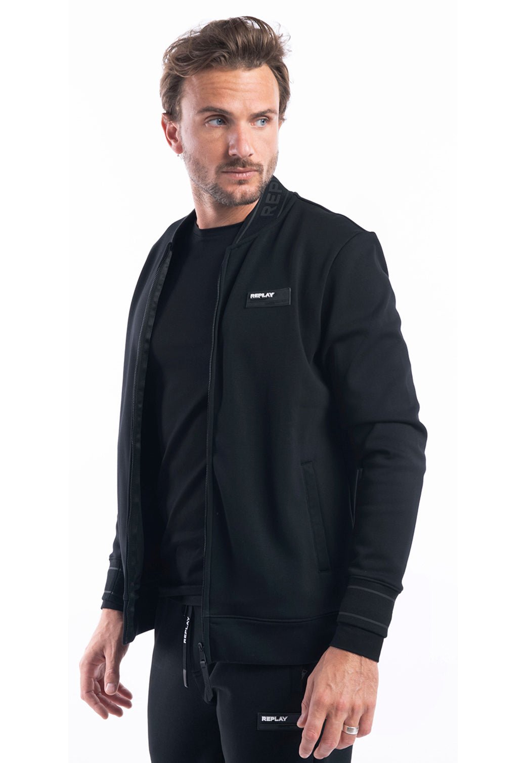 ז׳קט בומבר לוגו | גברים BLACK / L