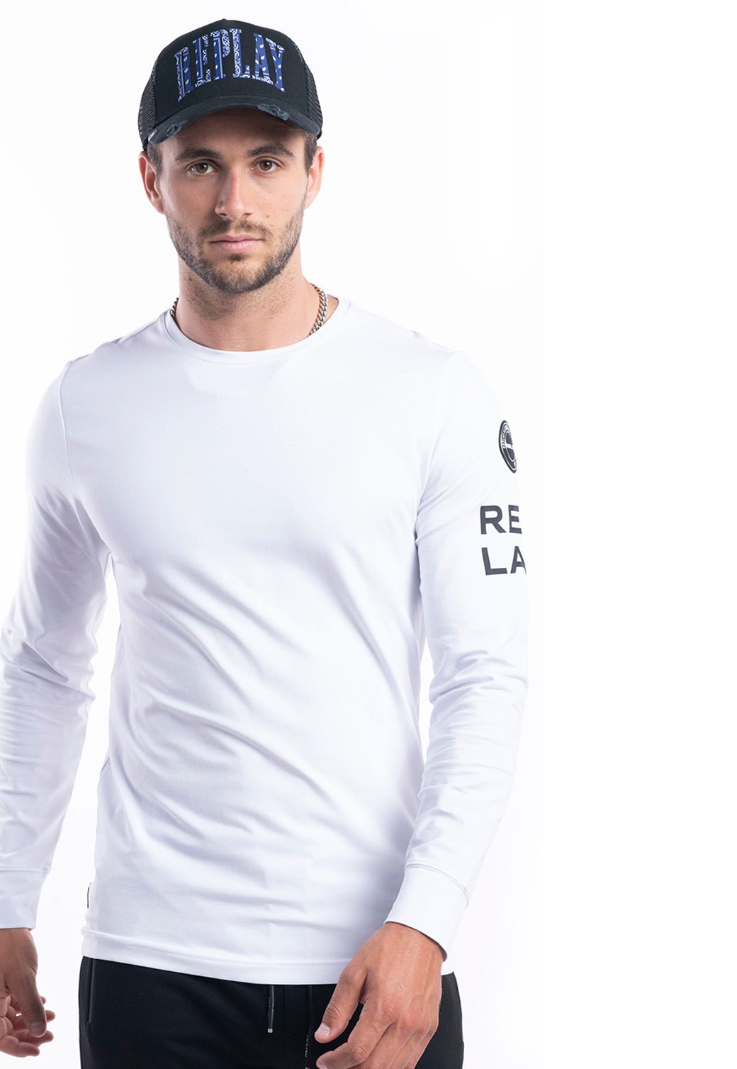 טי שירט שרוולים ארוכים | גברים BLACK / L