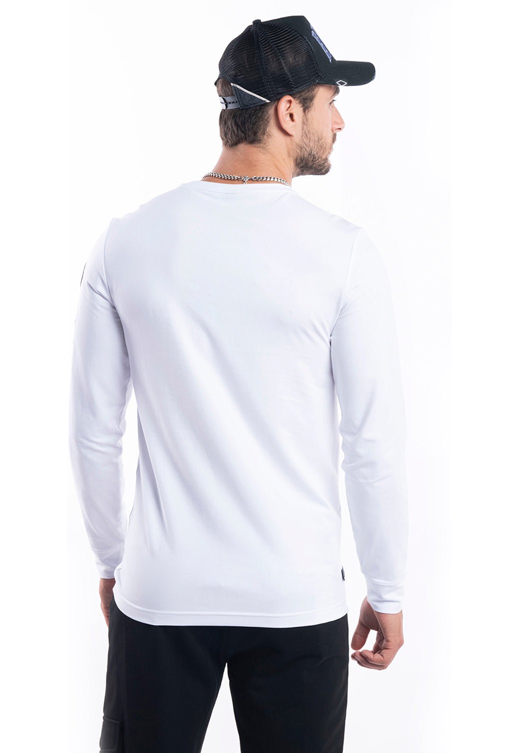 טי שירט שרוולים ארוכים | גברים BLACK / L