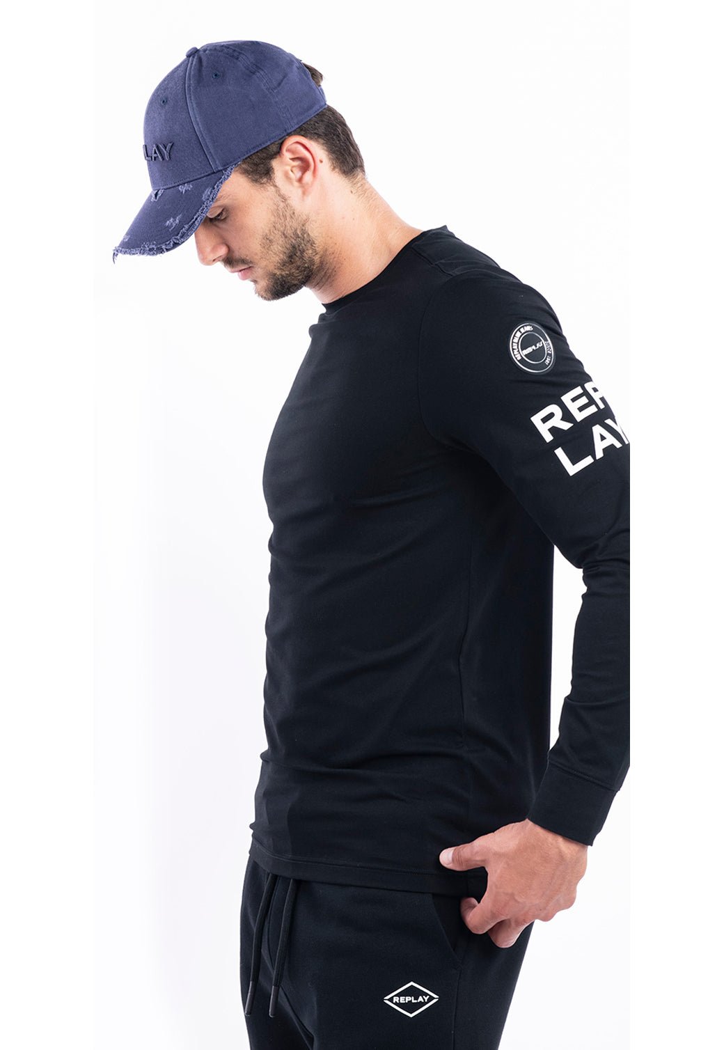 טי שירט שרוולים ארוכים | גברים WHITE / L