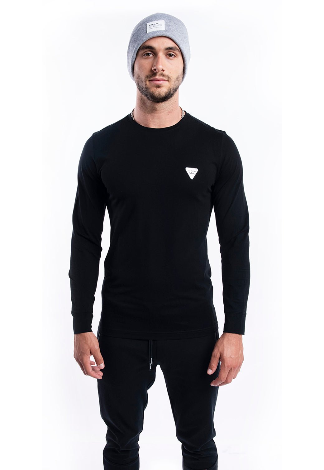 טי שירט שרוול ארוך | גברים ORANGE / L