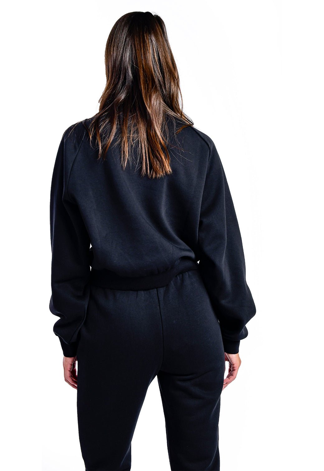 סווטשירט אמריקאי | נשים BLACK / S