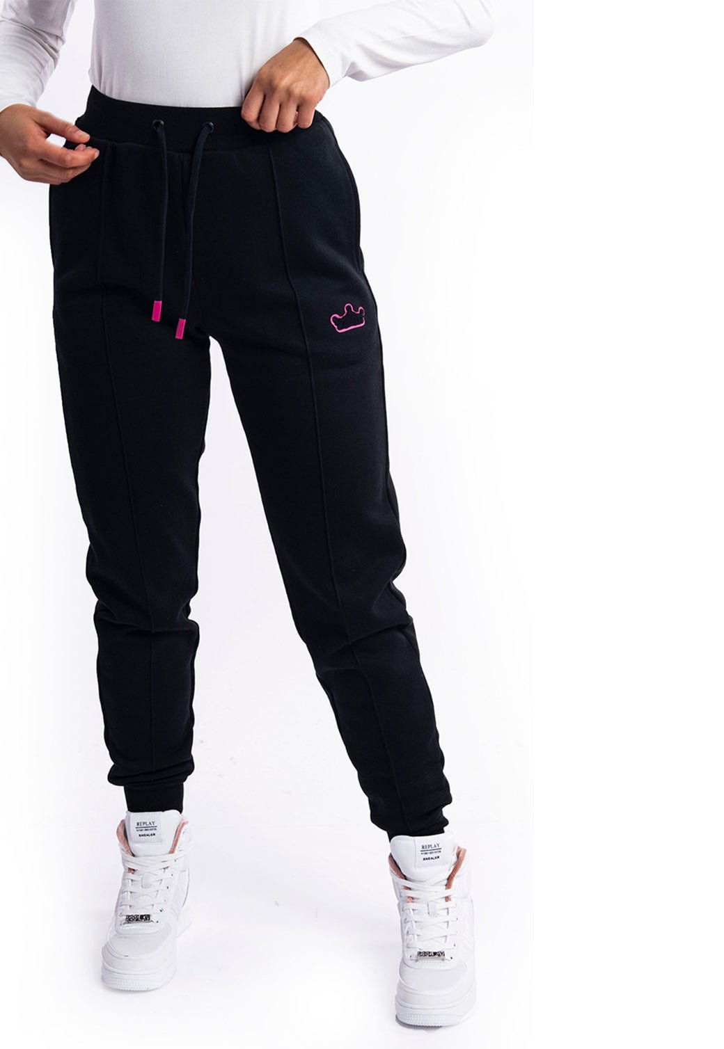 מכנסי טרנינג ארוכים | נשים BLACK / S