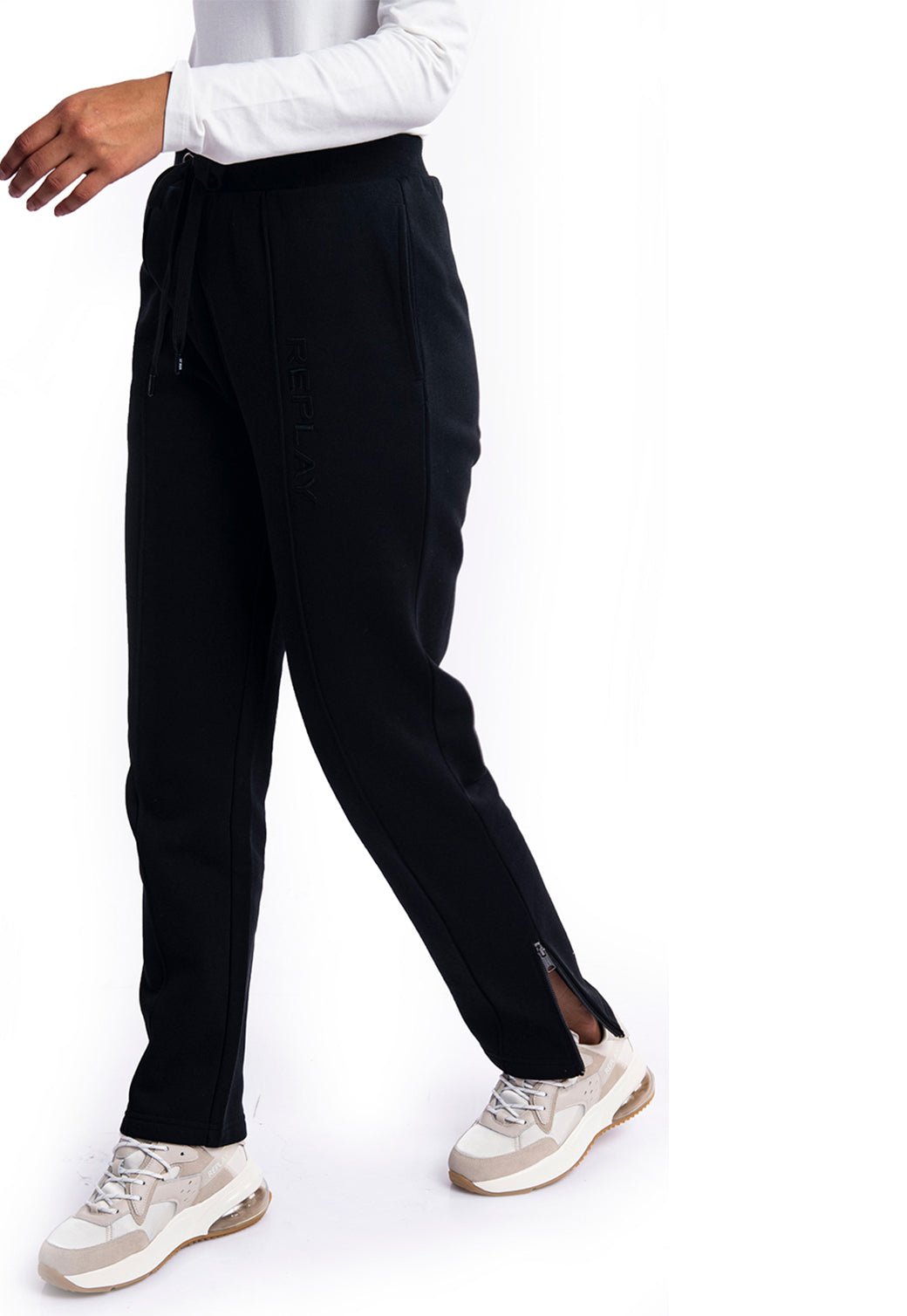 מכנסי טרנינג ארוכים | נשים BLACK / S