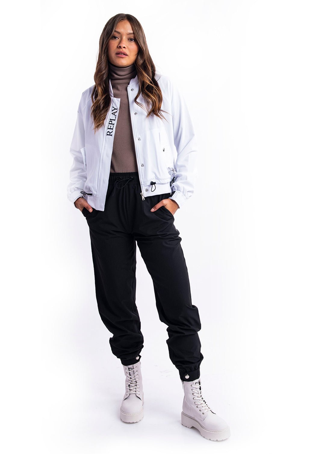 ז׳קט בומבר | נשים WHITE / S