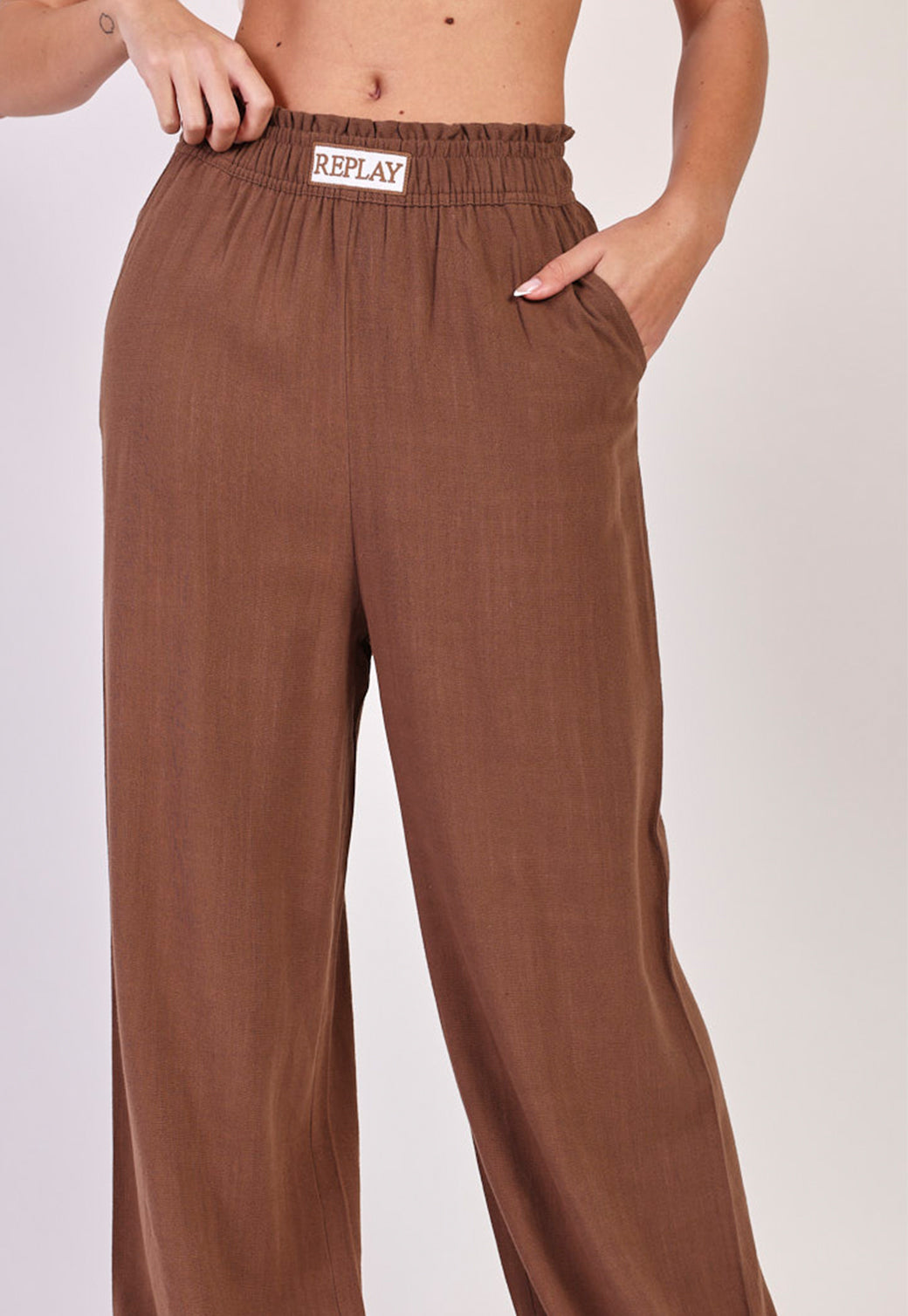 מכנסיים ארוכים Rayon Wide Leg נשים