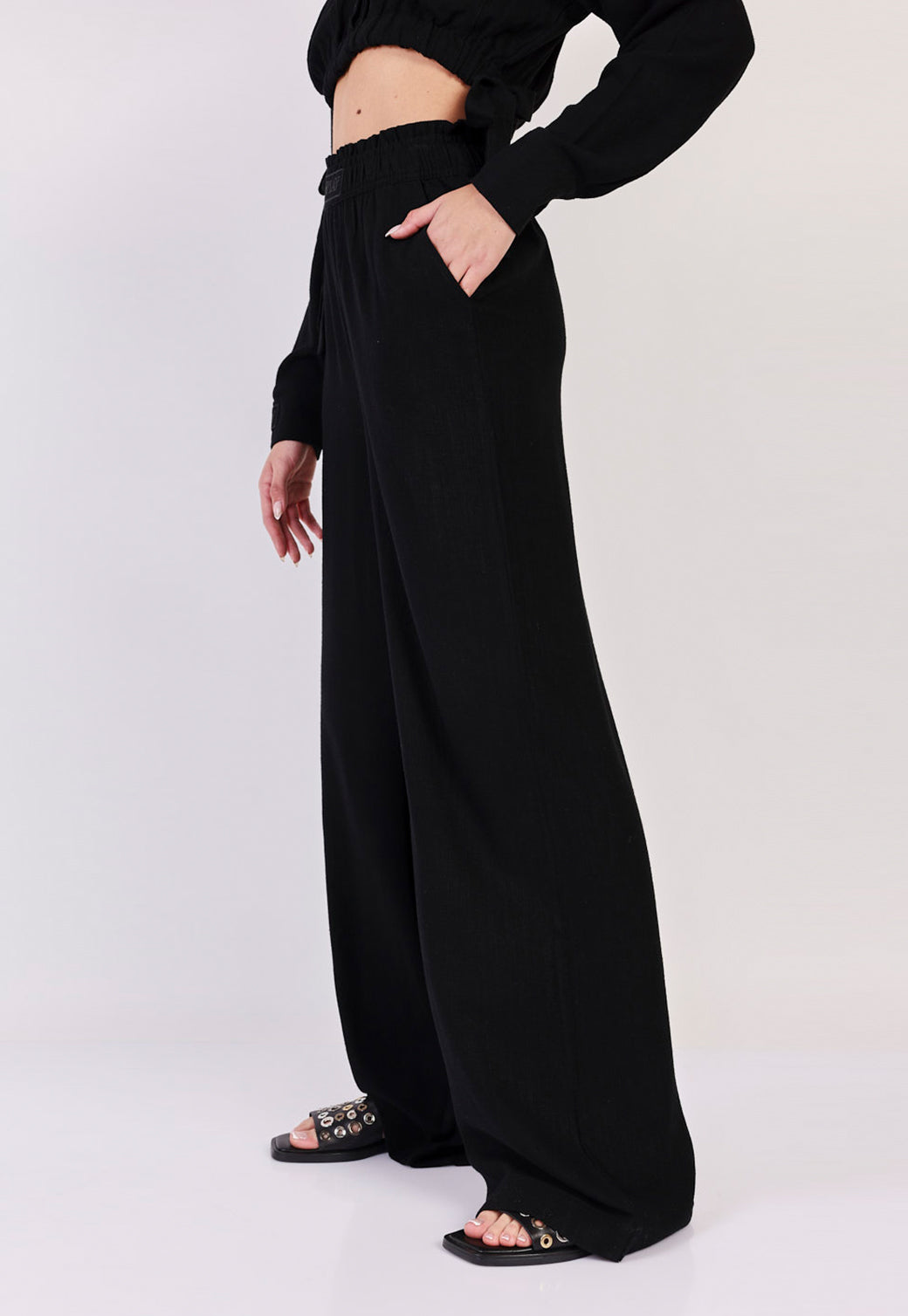 מכנסיים ארוכים Rayon Wide Leg נשים