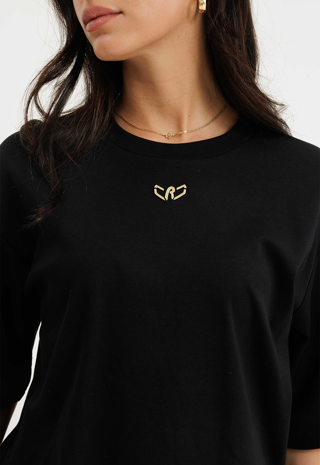 W INTERLOCK SS SHIRT 25273821T BLACK 99