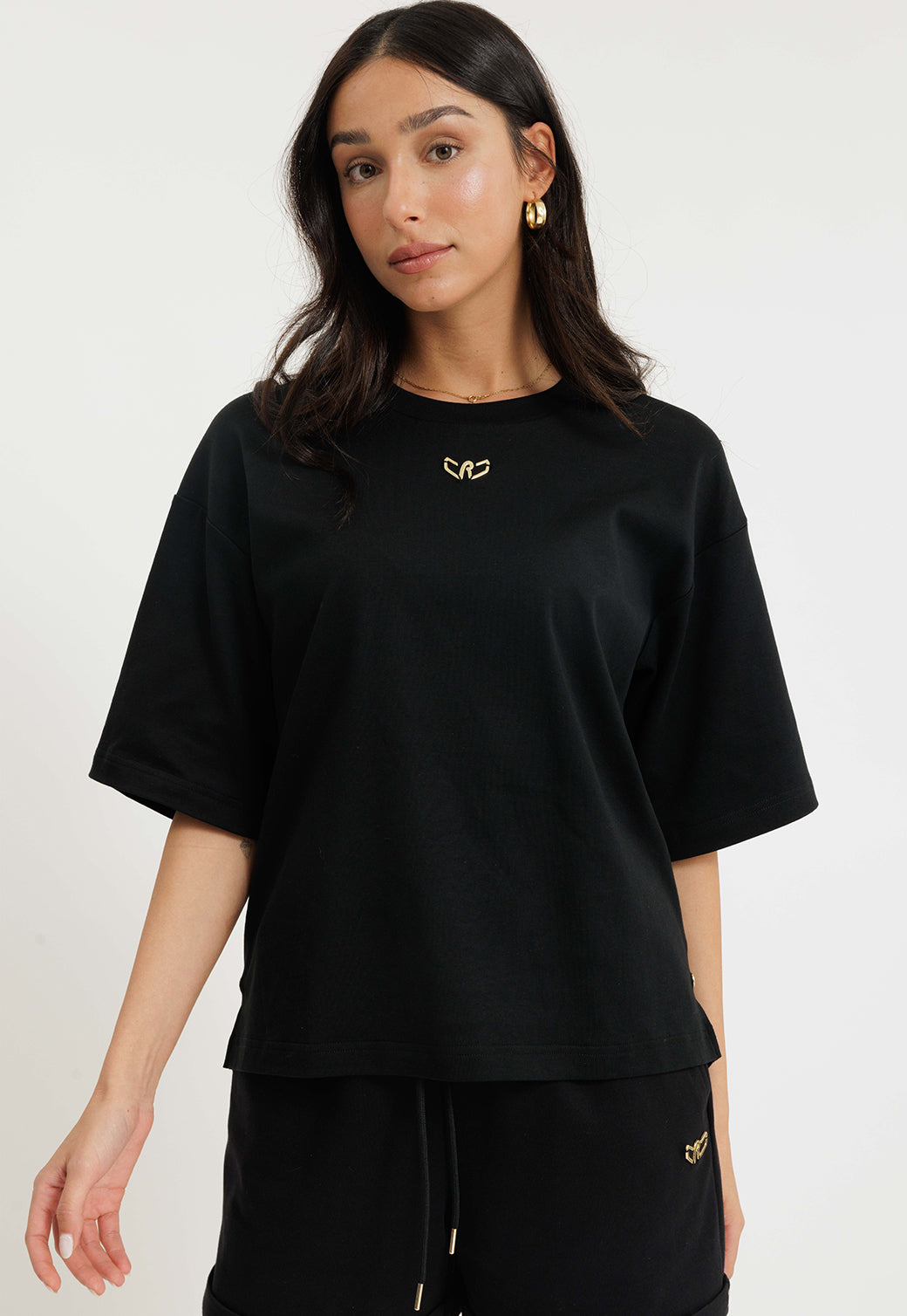 W INTERLOCK SS SHIRT 25273821T BLACK 99