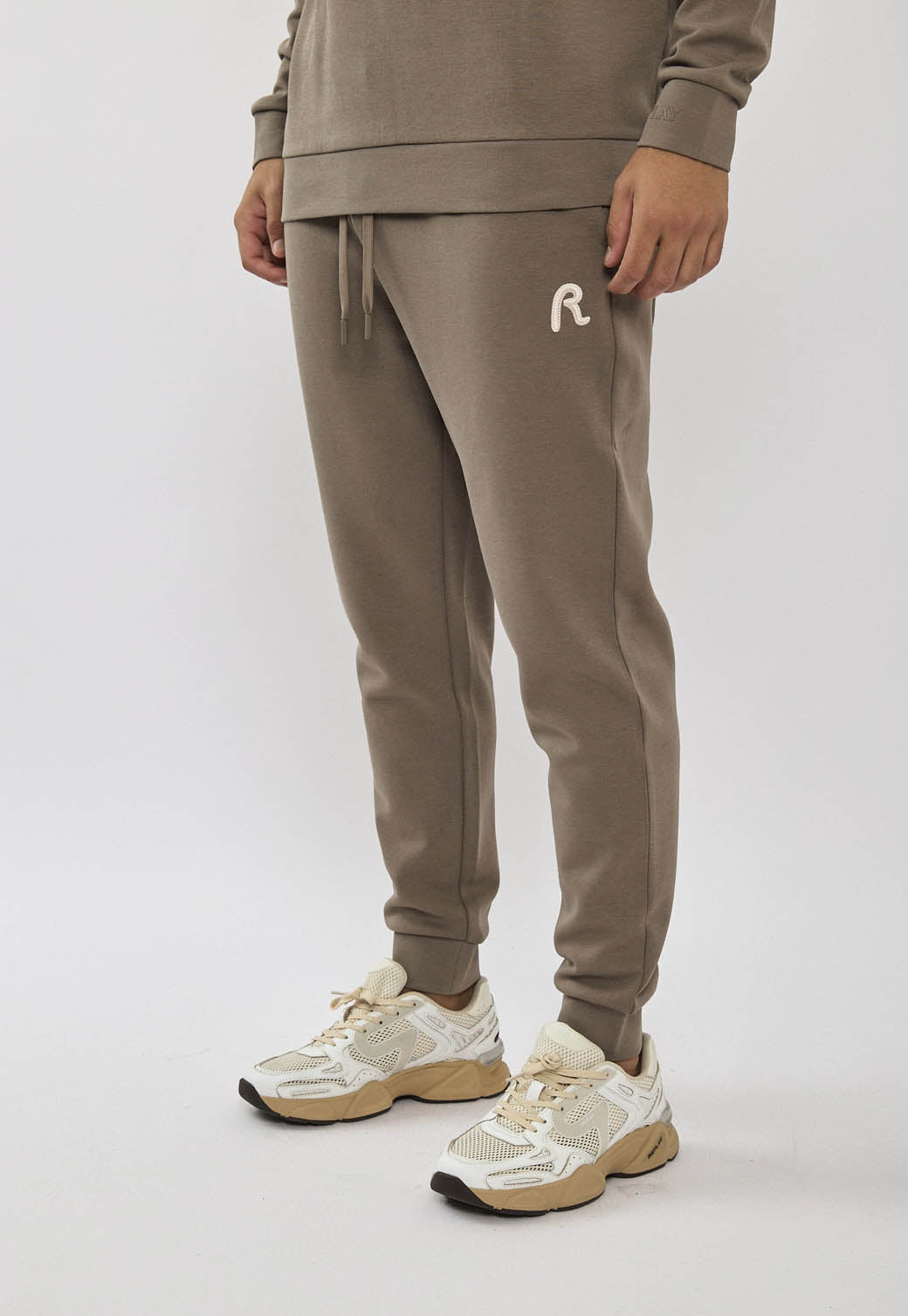 חליפת טרנינג שני חלקים ריפליי לגברים בצבע חום