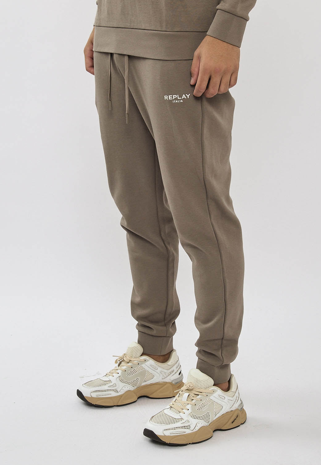 חליפת טרנינג ריפליי לגברים בצבע חאקי