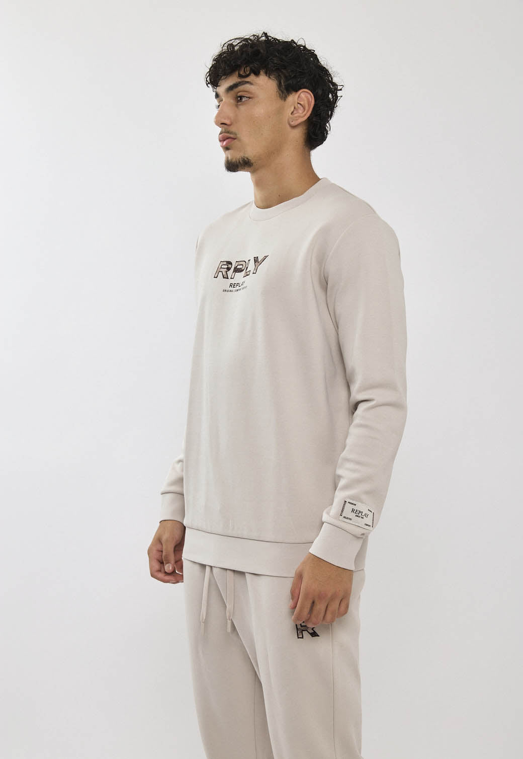 חליפת טרנינג שני חלקים לוגו גברים