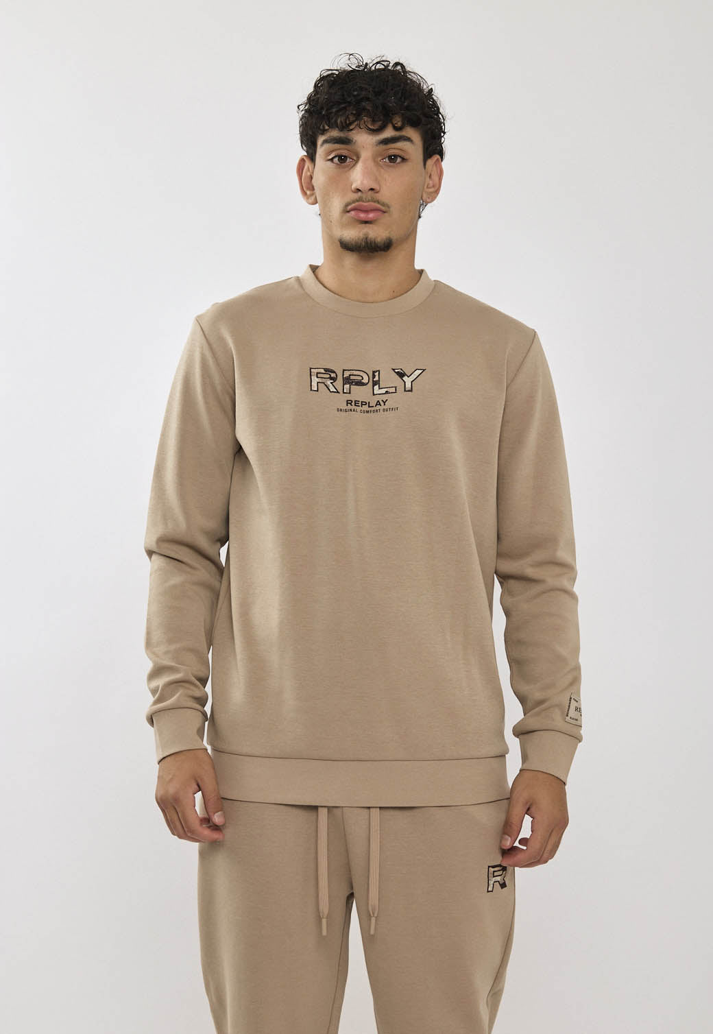 חליפת טרנינג שני חלקים לוגו גברים