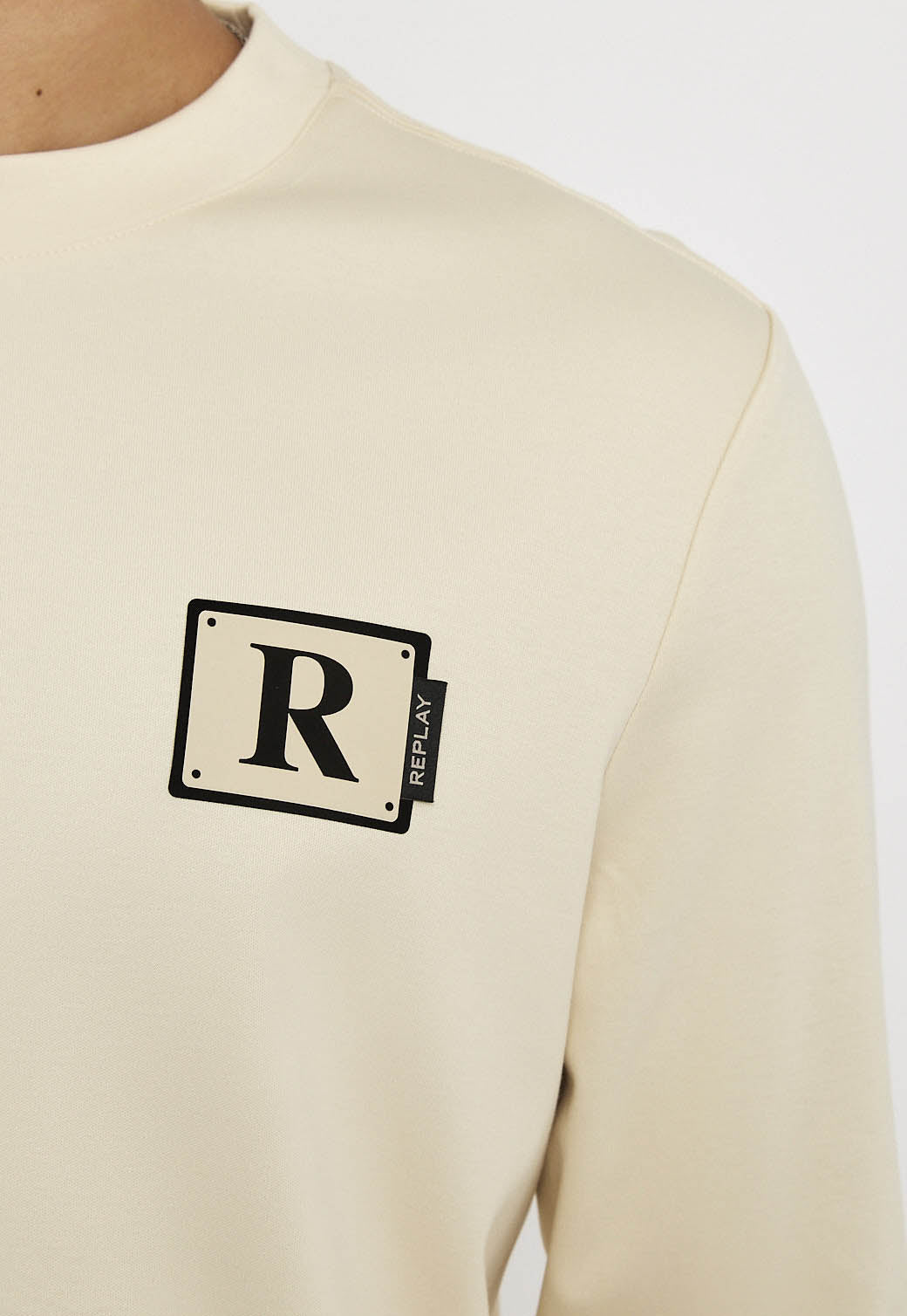 M AMMONIA LS T-SHIRT 26166865 STONE  01