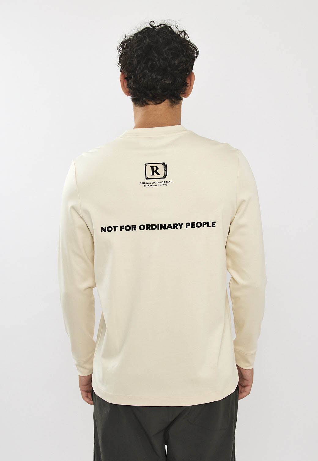 M AMMONIA LS T-SHIRT 26166865 STONE  01