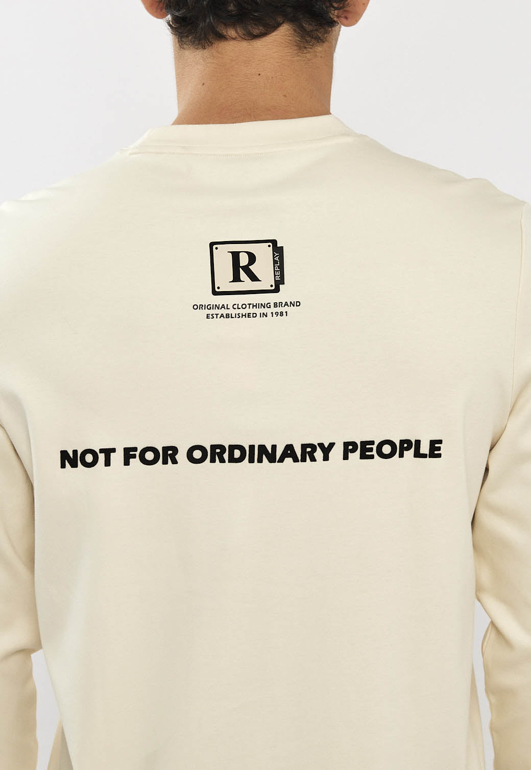 M AMMONIA LS T-SHIRT 26166865 STONE  01