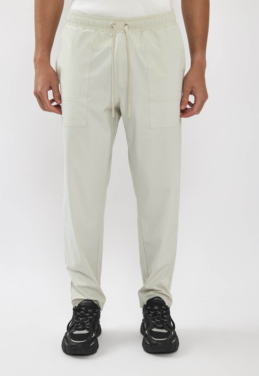 מכנסי 4WAY לגברים בצבע אבן