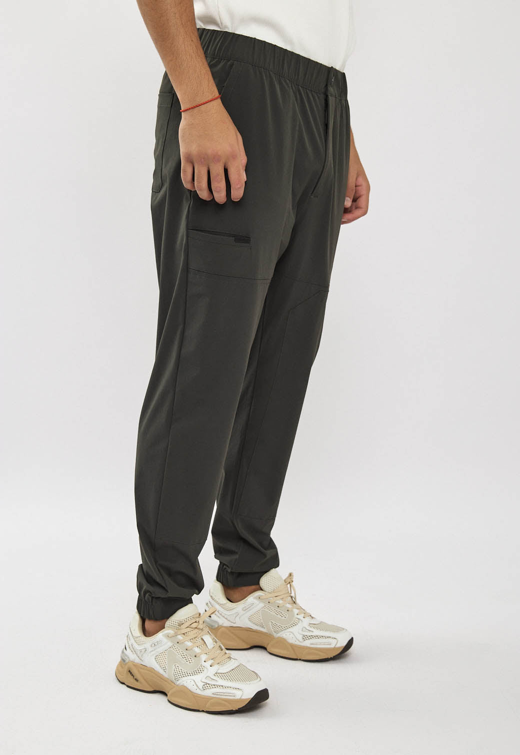 מכנסי 4WAY לגברים בצבע אפור