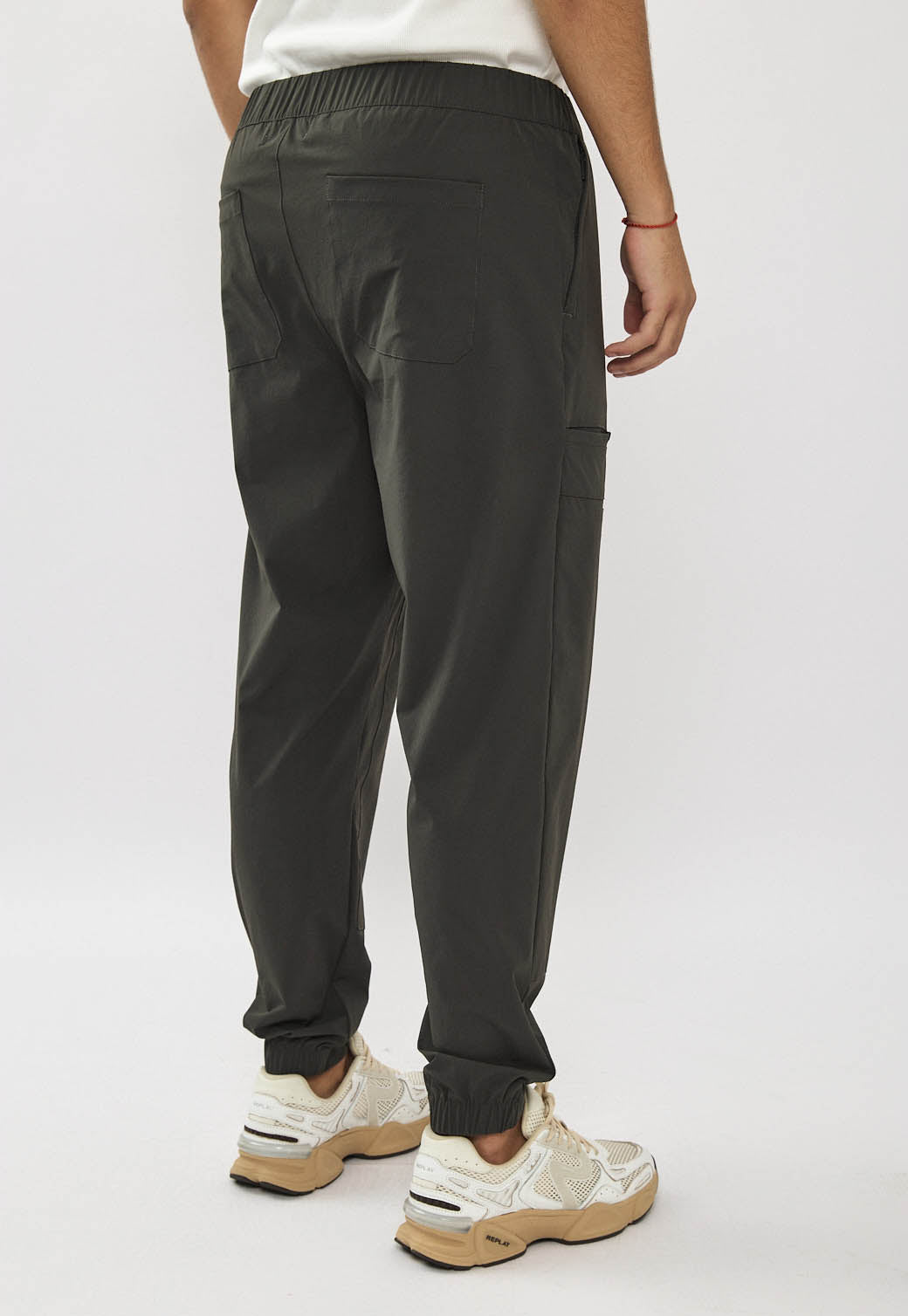 מכנסי 4WAY לגברים בצבע אפור