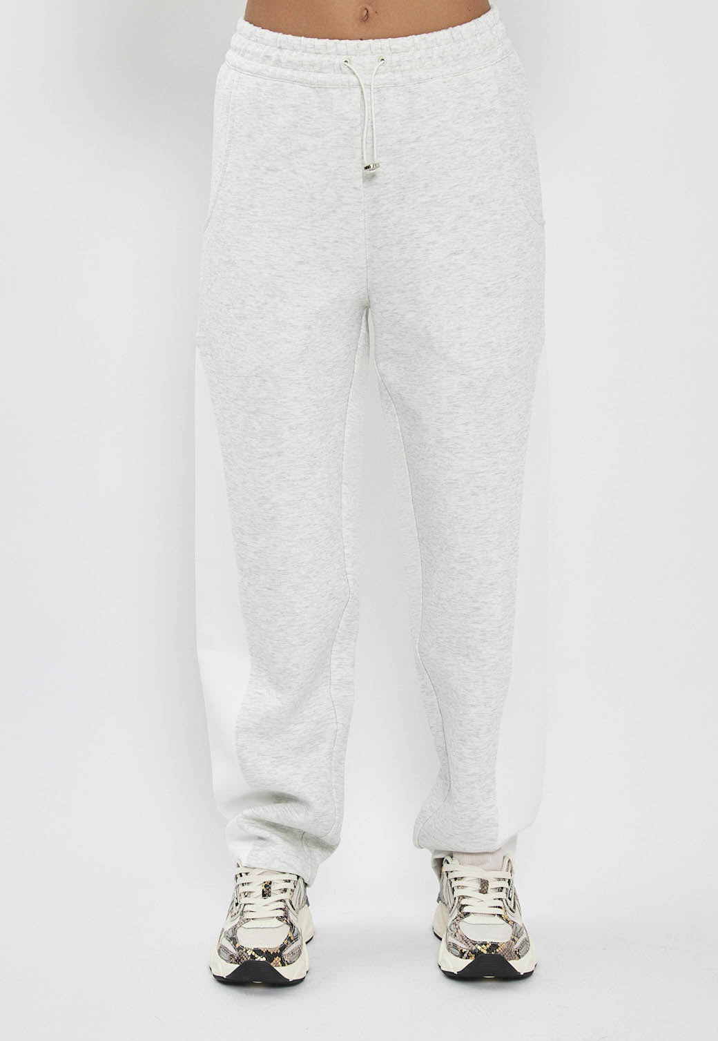 מכנסי טרנינג לנשים בצבע אפור בהיר