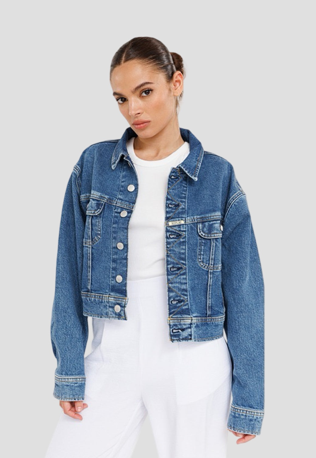 ג'קט ג'ינס קלאסי Giubbotti בצבע כחול