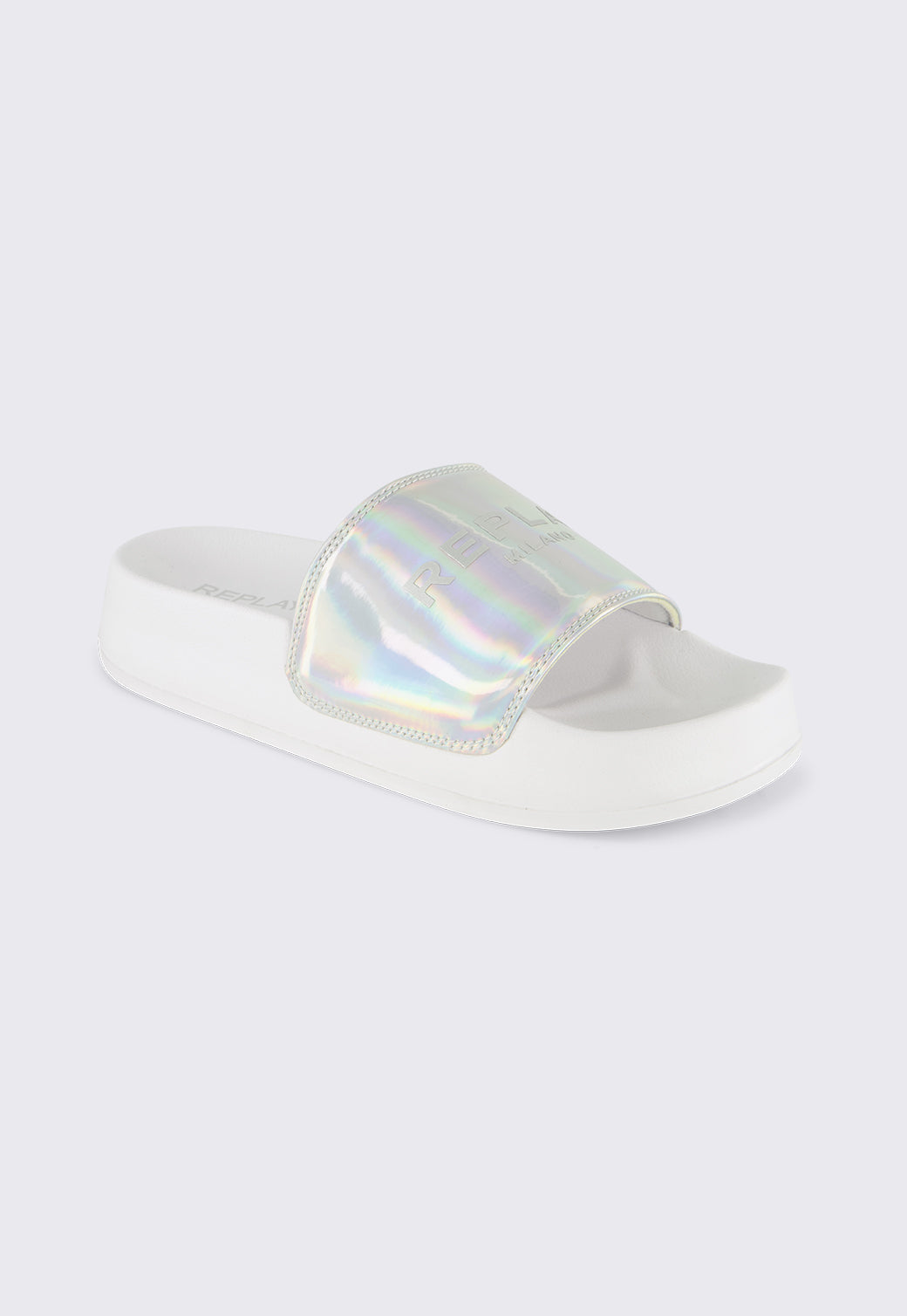 כפכפים לנשים NEW LOTTY IRIDESCENT בצבע לבן וכסף