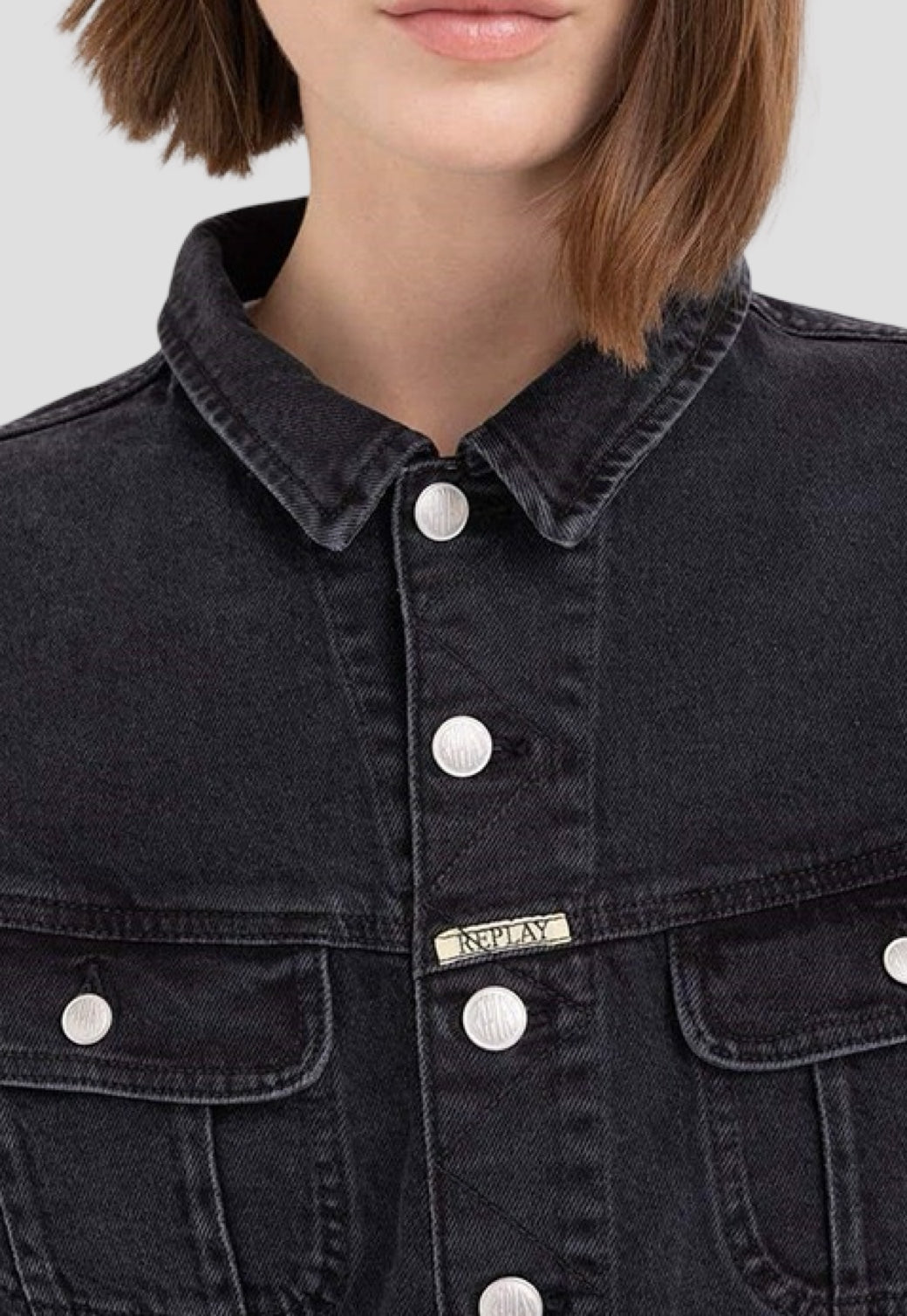 ג'קט ג'ינס 9 ZERO 1 בצבע אפור