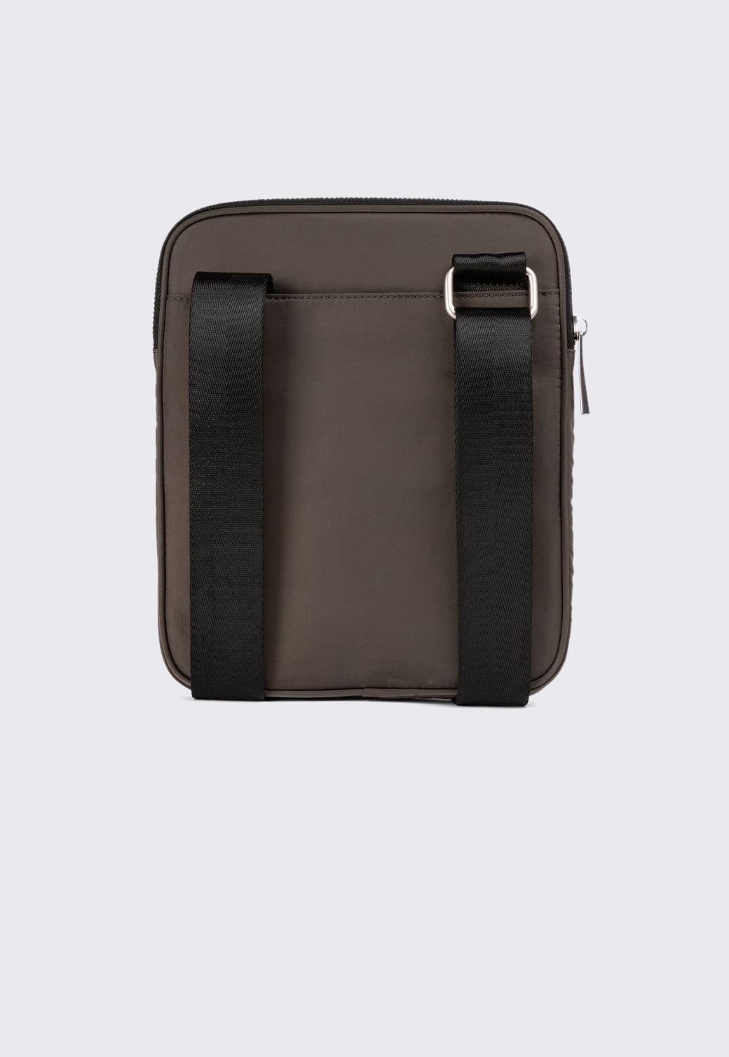 תיק צד בגזרת קרוס בצבע חום־בז' עם כיס קדמי