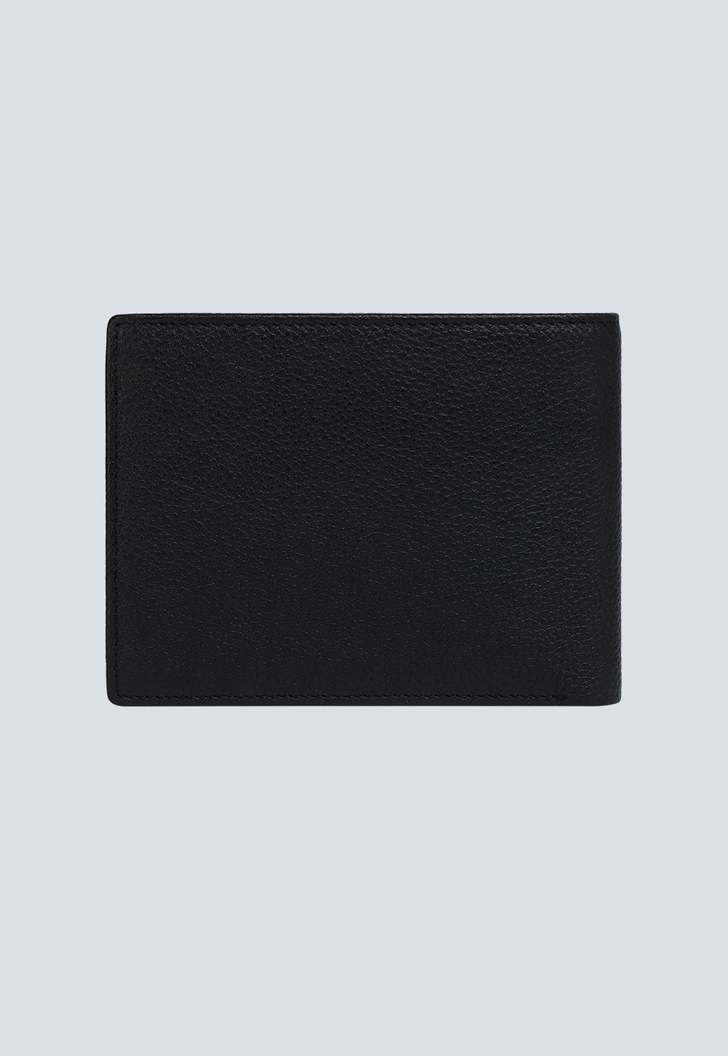 ארנק שחור לגברים עם לוגו מתכתי